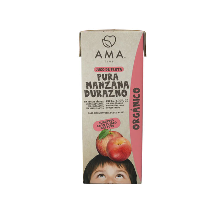 AmaTime TetraPack 100% Organic Fruit Juice 200ml - imported from Chile