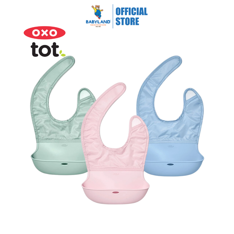 Oxo Tot Roll-Up Bib - 3 colours available