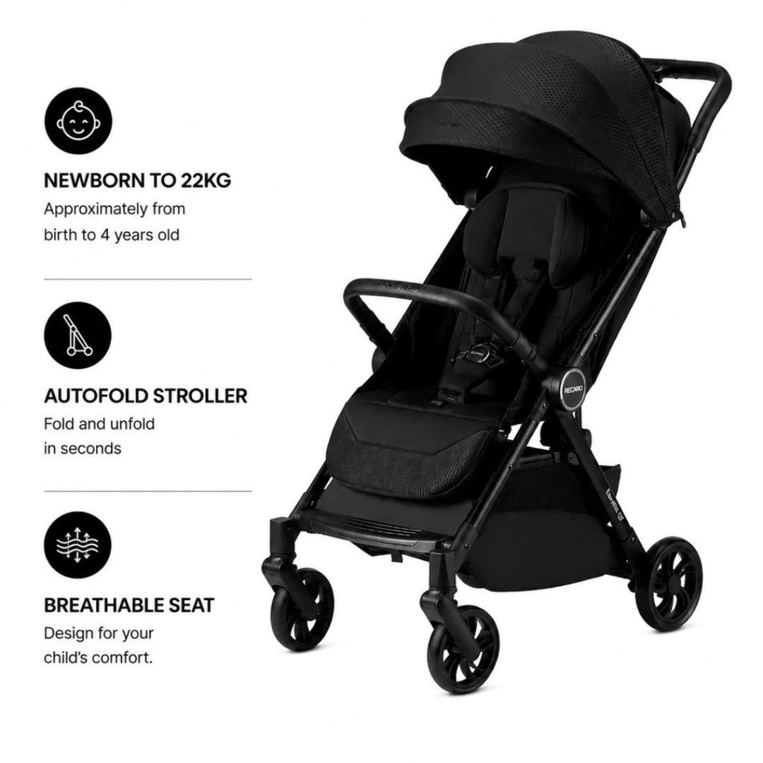 Recaro EasyLife QF Stroller - Diamond Black ( Newborn to 22kg