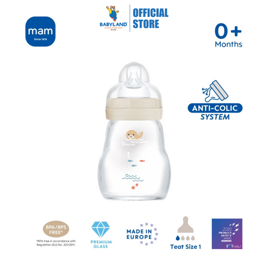 MAM Feel Good Glass Bottle 170ml Unisex