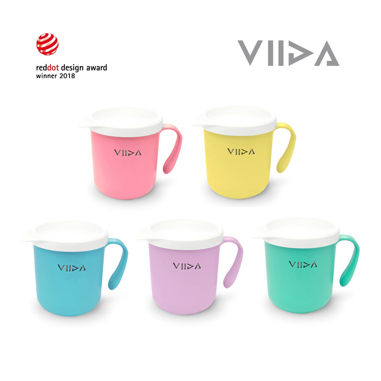 Viida Souffle Antibaterial Stainless Steel Cup - Turquoise Green