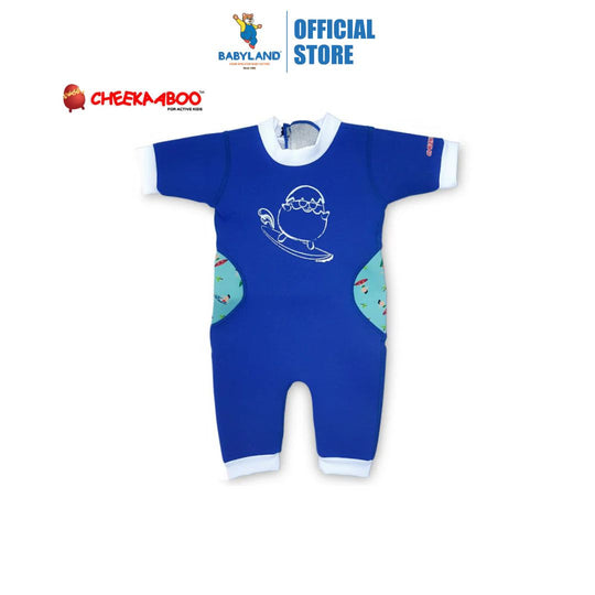 Cheekaaboo Warmiebabes Baby & Toddler Thermal Swimsuit UPF50+ Navy Blue Surfer