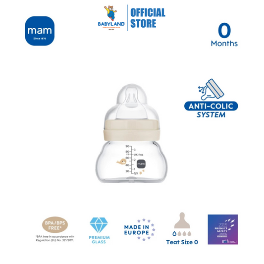 MAM Feel Good Glass Bottle 90ml Unisex