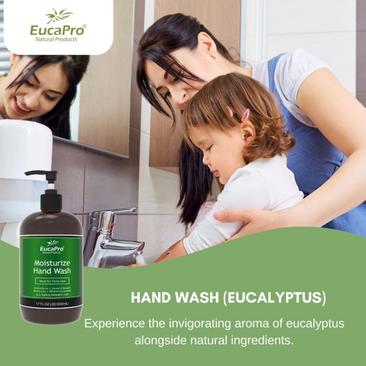 EucaPro Antibacterial Moisturized Hand Wash Eucalyptus (500ml)