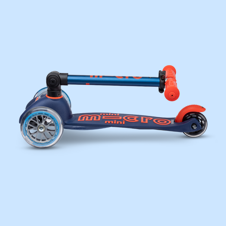 Micro Mini Deluxe Foldable Scooter-Navy Blue (2-5yrs)