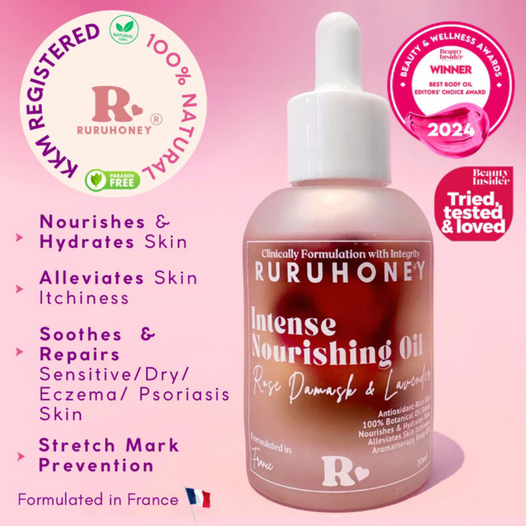 RuruHoney Intense Nourishing Oil 30ml (KKM Notified, 100% Natural)