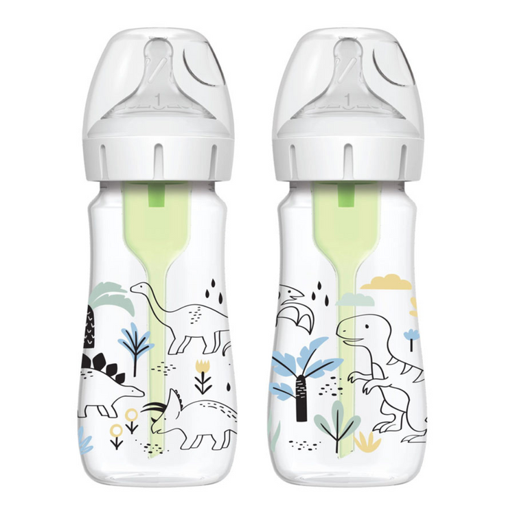 Dr Brown's Options+ PP Wide-Neck Bottle with Level 1 Teat (270mL)(2-Pack)