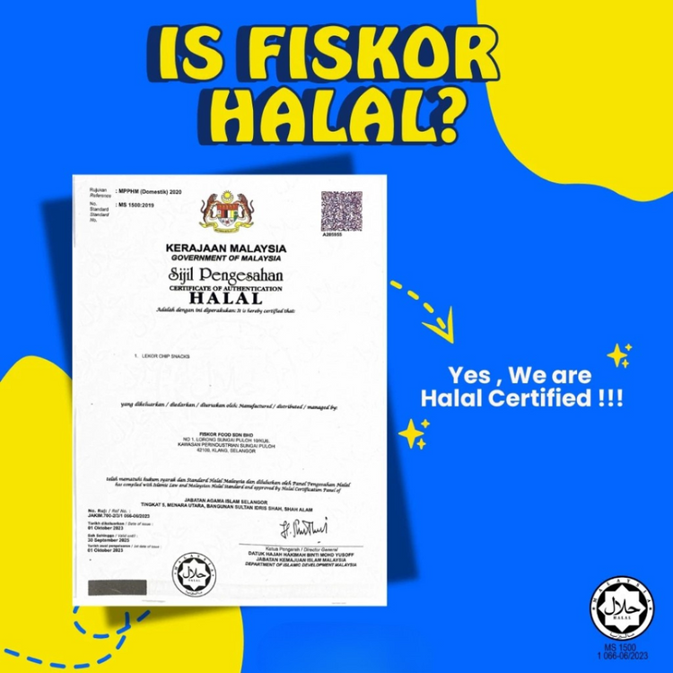 Fiskor Lekor Chips - Original Flavour (Halal Certified) 150g