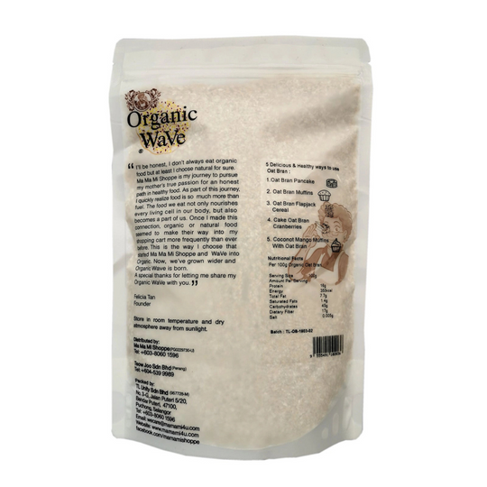 Mamami Organic Wave Oat Bran (500g)
