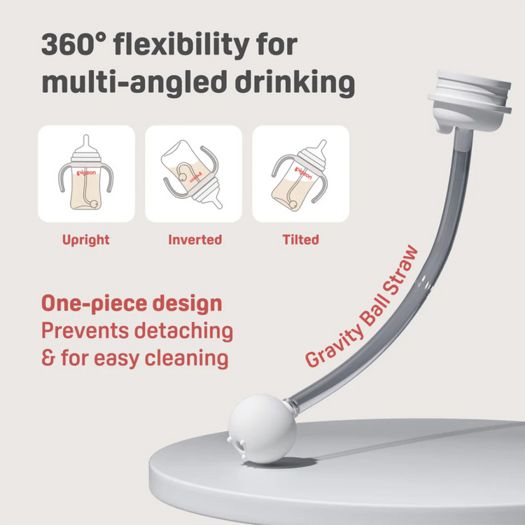 Pigeon Softouch BPP Step Up Straw Bottle Set (6m+)