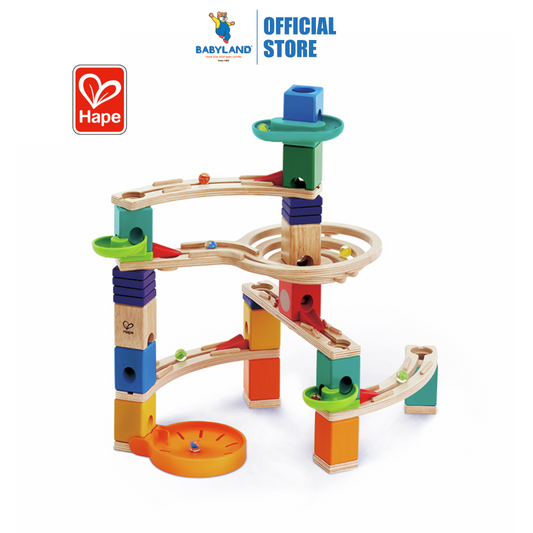 Hape 6020 Cliffhanger Marble Run STEM Toy for Kids age 4+ Quadrilla