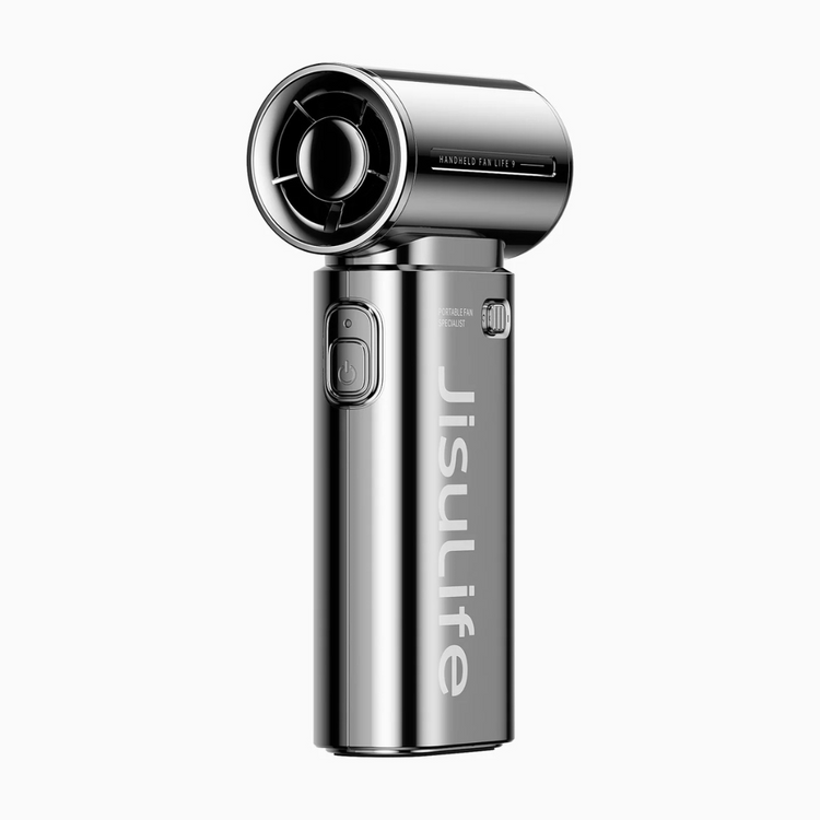 【New Limited Edition】JisuLife Handheld Fan Life9 - Chrome (5000mAh) Silver-Plated With Gift Box