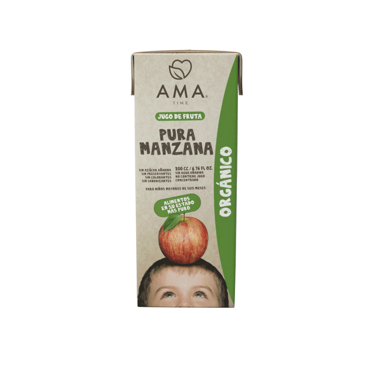 AmaTime TetraPack 100% Organic Fruit Juice 200ml - imported from Chile