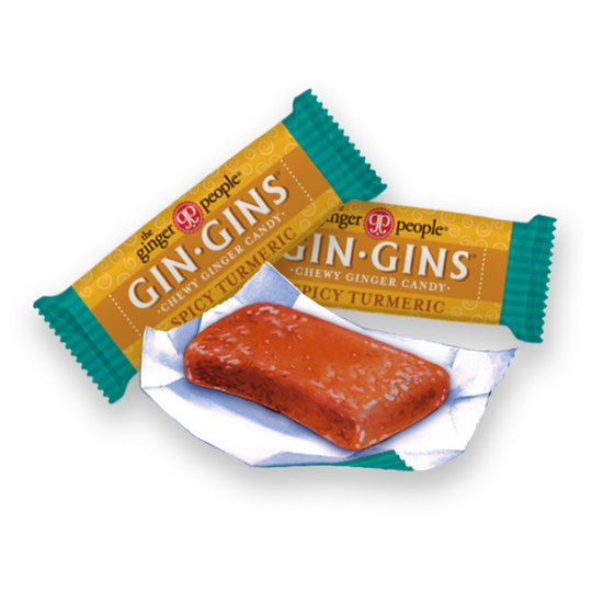 Gin Gins Spicy Turmeric Ginger Chews 60g