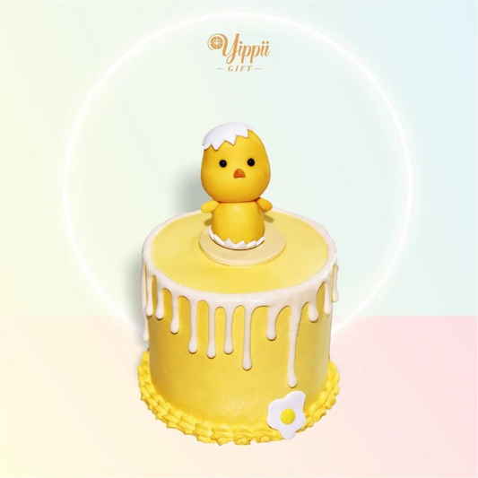 [PRE-ORDER] Yippii Baby Chick Cake 4 inch (Fondant)