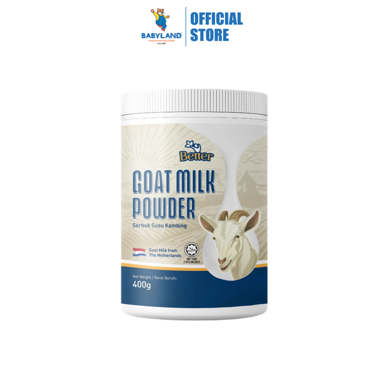 (HALAL) Better Premium Goat Milk Powder 400g. Boosting Energy Level, Focus and Memory.