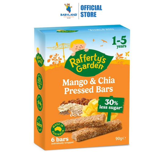 Rafferty's Garden Mango & Chia Pressed Bars 90g | Suitable for 1-5 years