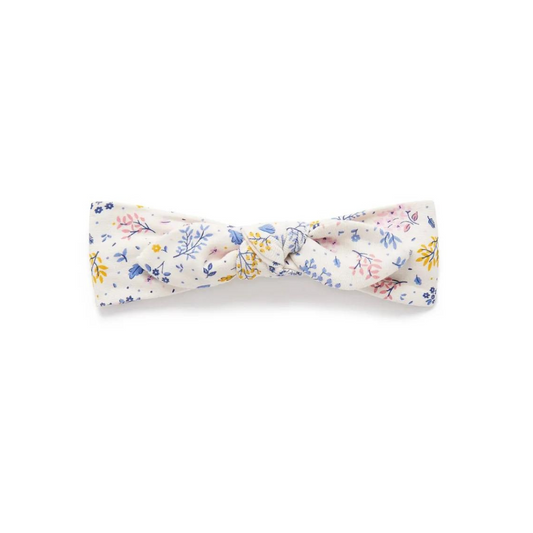 Purebaby Organic Floral Knot Headband - Dusk Floral