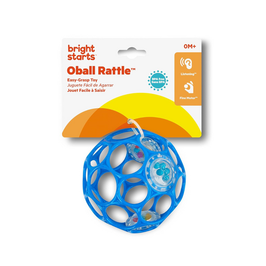 Bright Starts Oball Rattle Easy-Grasp Toy - Blue (0m+)