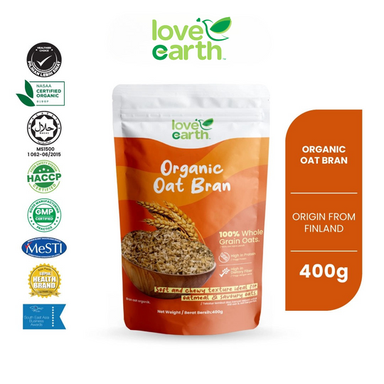 Love Earth Organic Oat Bran 400g