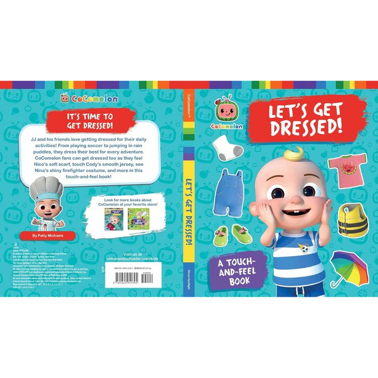 Elm Cocomelon Let's Get Dressed! - A Touch-And-Feel Book