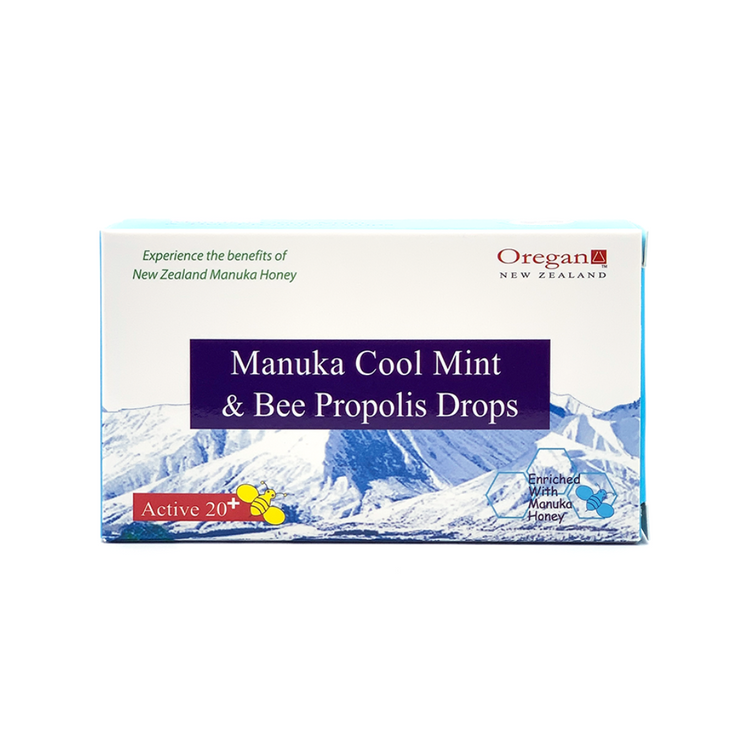 Oregan Active 20+ Manuka Cool Mint & Bee Propolis Drops