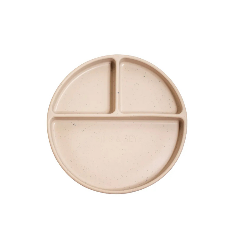 Mils and Key Speckled Divided Plate (12m+)