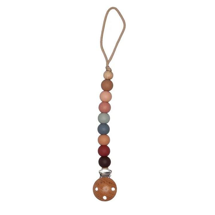 Mils and Key Minka Pacifier Clips - Muted Color (0m+)