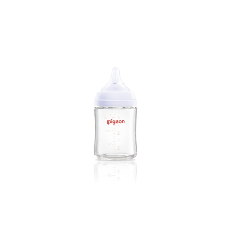 Pigeon SofTouch Wide-Neck Glass Nursing Bottle (160ml/240ml)