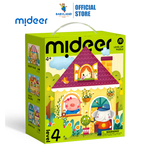 Mideer Level Up! Puzzle - Level4-Fairy Tale Town (4Y+)