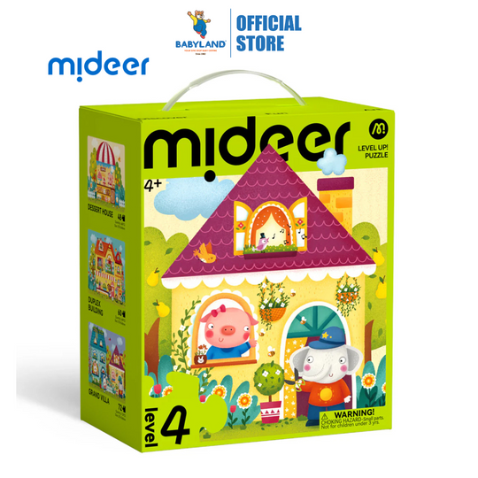 Mideer Level Up! Puzzle - Level4-Fairy Tale Town (4Y+)