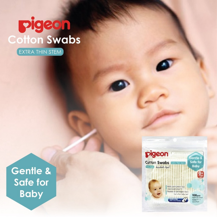 Pigeon Cotton Swab Extra Thin Stem (200Pcs)