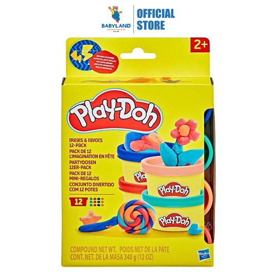 Play-Doh Treats and Favors 12 Pack (2Y+) Exciting and Colorful Party Pack for Kids' Creative Play and Fun Gift