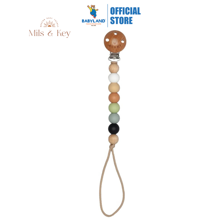 Mils and Key Silas Pacifier Clips - Multiple Color (0m+)