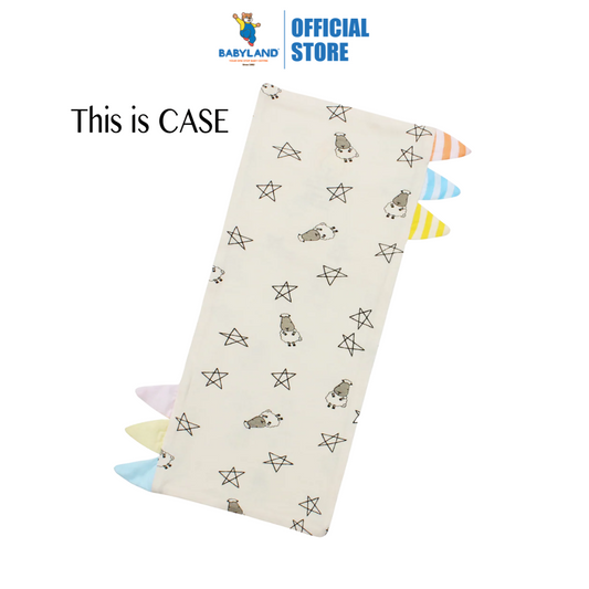 Baa Baa Sheepz Bed-Time Buddy Case Small Star & Sheepz Yellow with Color & Stripe tag