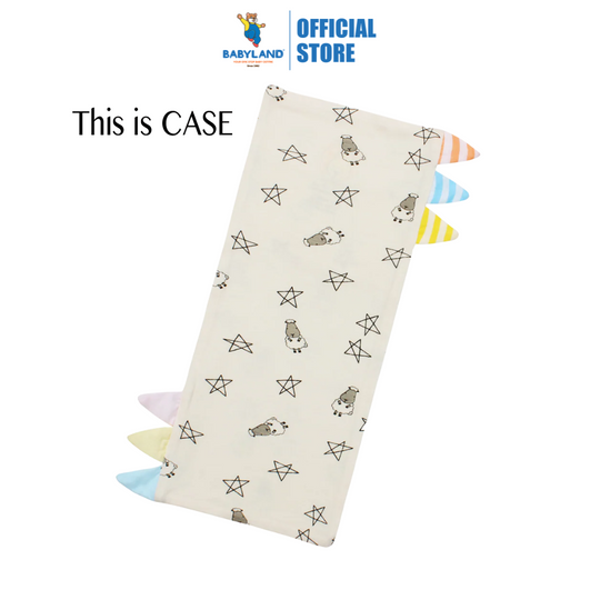 Baa Baa Sheepz Bed-Time Buddy Case Small Star & Sheepz Yellow with Color & Stripe tag