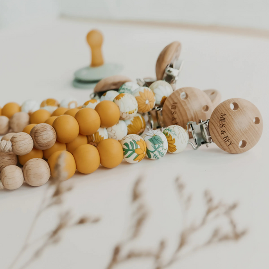 Mils and Key Dhalia Pacifier Clips - Multiple Color (0m+)