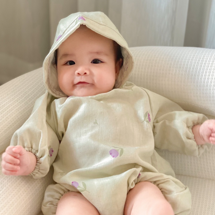 Saeson Classic Bubble Romper Set 100% Tencel