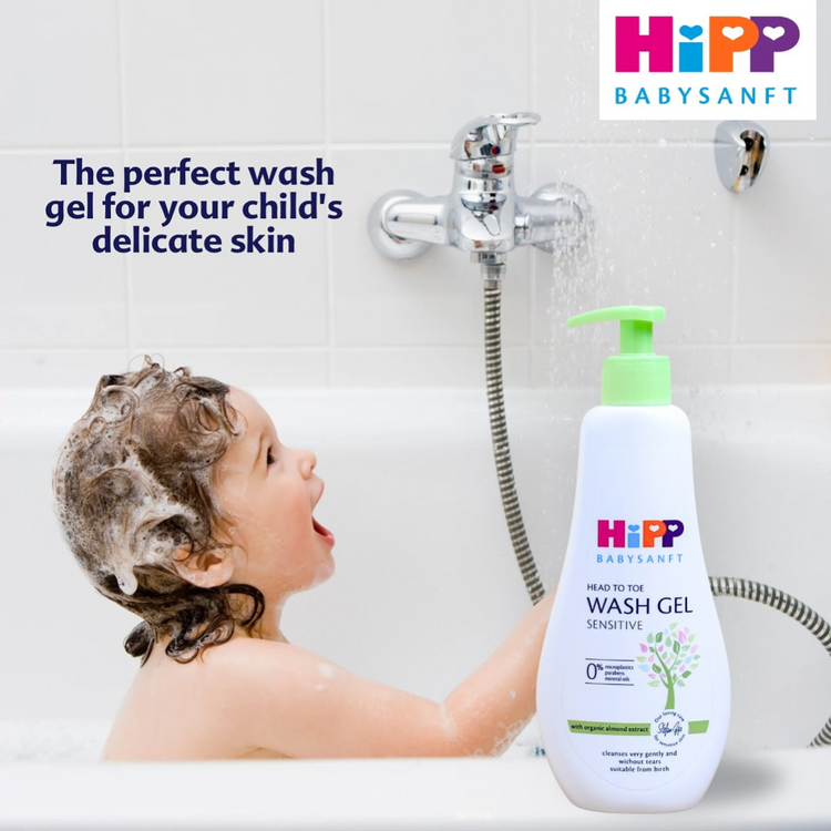 HiPP Babysanft Wash Gel With Organic Almond Extract (400ml)