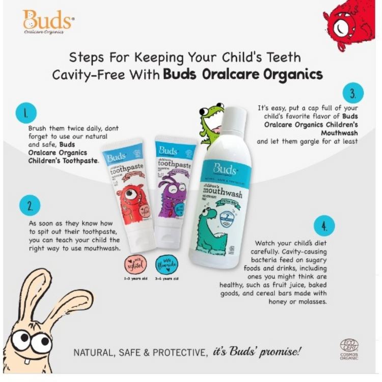 Buds BOO Mouthwash 300ml (3yrs+)