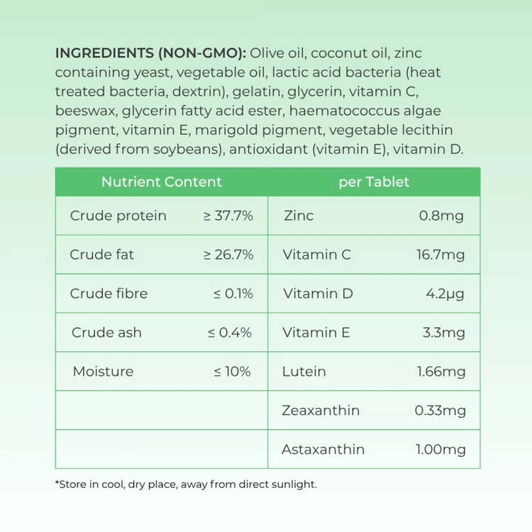 H&JIN Clear for Pets - Eye Care Probiotic | Japan (90 tablets)