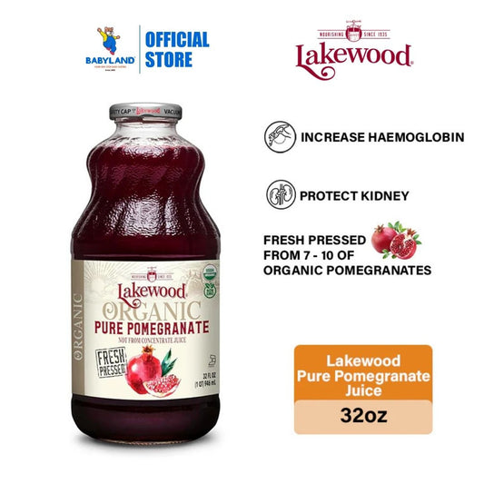 Lakewood Organic Pure Pomegranate Gluten Free Juice (32oz)