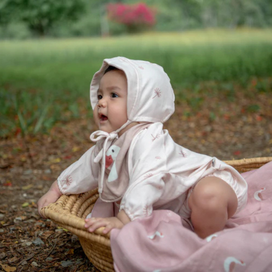 Saeson Classic Bubble Romper Set 100% Tencel