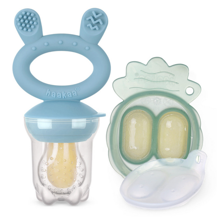 Haakaa Freeze-N-Feed Mini Combo - Silicone Feeder + Mini Tray