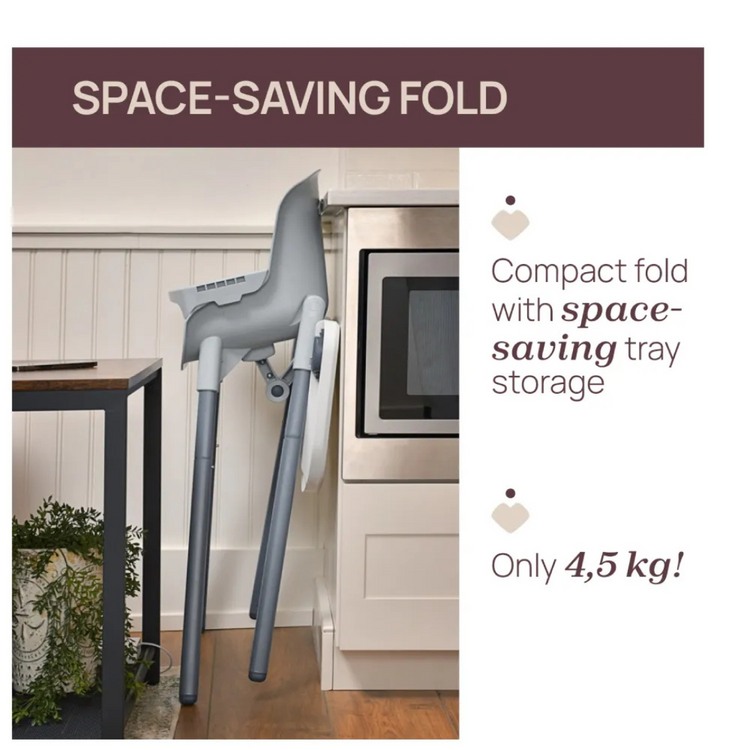 Chicco Polly Zest Highchair - Moon Grey (6months till 40kg)