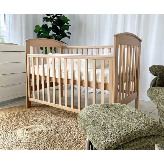 Babyhood Classic Curve 4-in-1 Cot - Natural