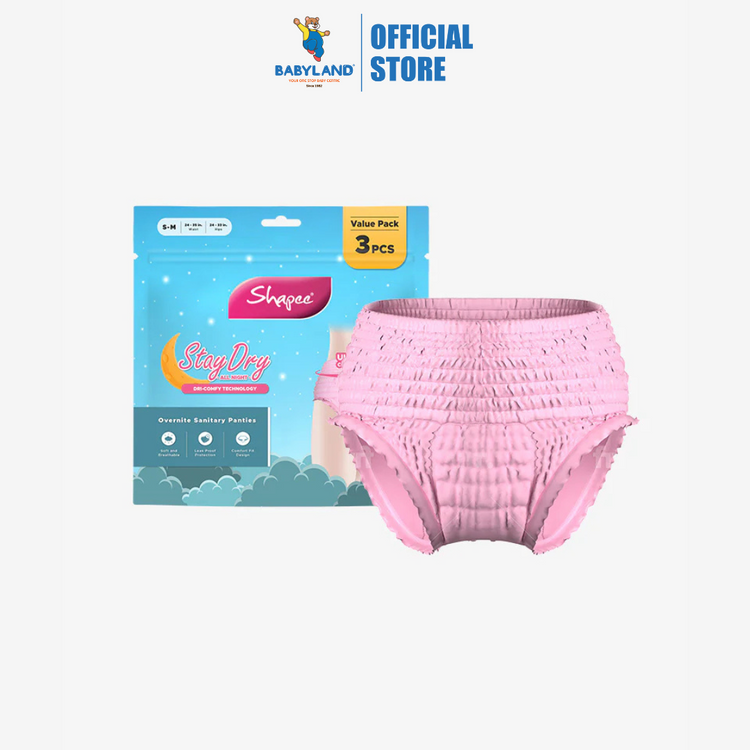 Shapee Overnite Sanitary Panties 3pcs (S-M, L-XL)