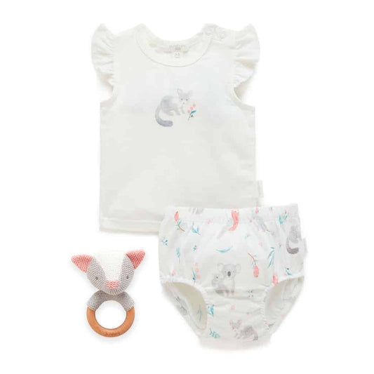 Purebaby - Organic Baby Possum Friends Gift Pack (3-6m)