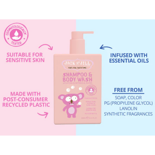 Jack N Jill Shampoo & Body Wash - Natural 300mL