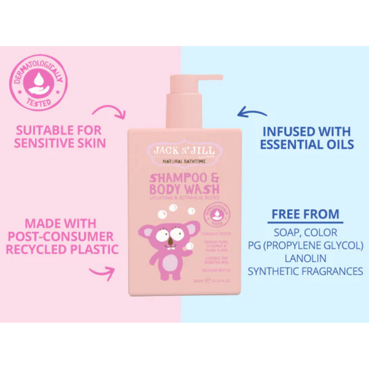 Jack N Jill Shampoo & Body Wash - Natural 300mL